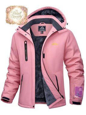 Women's Waterproof Ski Snow Fleece Winter Coat Warm Rain Jacket